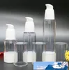 Maquillage 30 ml 50 ml blanc Transparent en plastique pompe à vide sans air bouteilles de voyage vides conteneurs cosmétiques emballage 10 pièces