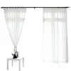 Cortina de tule branco para decoração de sala de estar moderna chiffon sólida pura voile cortina de cozinha el janela tulle3265