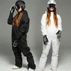 Vuxen en bit skiddräkt Kvinnor snowboard kostym män skidåkning vindtät vattentät utomhussport slitage unisex kläder jumpsuit232c