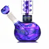 Szklane hakie 11 cali Bong Water Bongs „Purple Enchanress” Spring Percolator Bong Bong Odrębny szkicowanie wody