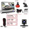 Freeshipping HD noite carro DVR Cam traço 4,0 polegadas Video Recorder Ver Auto Camera 3 Camera Lens Com câmera traseira Registrator Dashcam DVRs