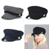 Damer Womens Girls Wool Blend Baker Boy Peaked Cap Newsboy Beret Hat Travel BERET HAT259W