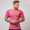 Gloednieuwe Sneldrogende T-shirt Mens Outdoor Sport Ademend Korte Mouw T-shirt Hoge kwaliteit Man Gym Running Tee Shirt