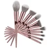 10st / set makeupborstar Skönhetsverktyg Multifunktionell Blush Eye Shadow Powder Brush Makeup Brushes Set med förvaringsväska J1550