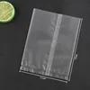 300Pcs Thicker Machine Seal Bags Clear Frosted Food Biscuit DIY Baking Cake Bag Decoration Gift Cookie Packing Flat Plastic Bag