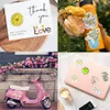 50 st Kawaii blommor daisy vattentäta vinyl klistermärken pack för barn tonåringar vuxna till DIY laptop vattenflaska bagage scrapbook cykel guita