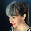 Nouvelle arrivée argent gris femmes extension de cheveux gris deux tons Gradient Wrap cordon queues de cheval de cheveux humains clip en 100% vrais cheveux gris