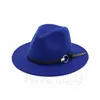 Heren Fedora Hat voor Heren Vrouwen Hoeden Wide Brav Jazz Church Cap Band Wide Flat Bravel Jazz Hats Party Hats T2C5270