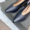 -Scarpe a punta in stile britannico, scarpe singole per scarpe con tacco a rocchetto autunno e primavera, suola morbida e confortevole alla moda