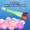 Summer outdoor party water balloon for kid entertainment toy multi color both boy and girl 1set=3beam=111pcs