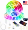 5050 RGB WIFI Controller LED Strip Light 5M 30LED M Vattentät Neon Flexibel Tejp Ribbon Strip + Bluetooth Music Control + 12V nätadapter