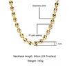 2019 nova largura de hip hop 11mm 60cm aço inoxidável ouro e prata Chain Chain colar Men039s jóias2632015