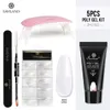 5 pcs prego gel kits uv gel esmalte esmalte hard construtor extensão gel rápido edifício rápido para manicure ferramentas kit de arte nail