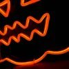 Decorazione per feste di Halloween Cartello Jack-O'-Lantern Illuminazione natalizia Casa Bar Luoghi pubblici Luce al neon fatta a mano 12 V Lanterna di zucca super luminosa Insegna al neon a LED