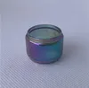 Förlängning Bubble Rainbow Glass Tube för Zeus Subohm Dual X Mesh Alpha 4ml 5,5 ml 4,5 ml ersättning Fatboy Convex