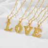 Fashion Gold Choker Necklace Initial Letter Necklace For Women Alphabet Pendant Necklace Men Best Friend Jewelry