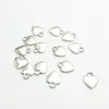 200PCS / Lot Tibetan Silver Alloy Heart Pendant Charms för Smycken Makings Armband Resultat 10.5 * 13.5mm
