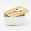 Masło Box Nordic Ceramiczny Kontener Przechowywanie Tacy Dish Ser Food Narzędzie Kuchnia Kuchnia Keeparka Drewno Pokrywa Płyta Uszczelniająca + Nóż