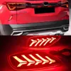 1 paire de réflecteur réflecteur de voiture de voiture arrière arrière arrière pare-chocs lumière brouillard lampe de frein de frein arrière signal pour kia seltos 2019 2020 2021