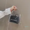 Дизайнер- Женщины PVC Прозрачный квадратный мешок Мода прозрачный Satchel Bag Damies Chrossbody Сумки цепи Небольшой Желе Кольцо Ручка Сумки