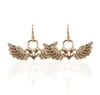 Nuovo regalo di Natale per ragazza Lady Gold Silver Lovely Wild origami Swallow Stud Earring Cute Graceful Soaring Nimble Flying Birds Stud Orecchini