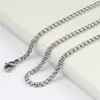 Wholesale Square Rolo 2.5mm 18-32 inches Silver/Rose Gold/Gold/Black Stainless Steel Chain Necklace Jewelry