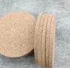 Чашка чая Pad Классический круглый Plain Корк подстаканники Placemat пить вино Маты Cork Маты Пейте вино Mat Креативный партия подарков свободный корабль