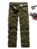 Losse zomer mannen multi-zakken causale broek full-length leger stijl overalls vrachtbroek 4 kleuren lente herfst heren broek