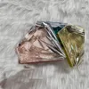 Scatola di plastica a forma di diamante scatola di imballaggio per ciglia finte Custodia per ciglia in visone 3D scatola di immagazzinaggio vuota con vassoio DHL gratuito