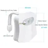 Toilet Seat LED Light Smart PIR Motion Sensor 8 Colors Waterproof Toilet Backlight WC Toilet Night Light Lamp