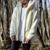 Kış Kalın sıcak Hoody Polar sonbahar Ceket Erkek Yün Kapşonlu streetwear Coats Triko Windproof eskitmek ceket rahat eşofmanı 4XL sweatshirt'ü
