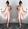 pink chiffon homecoming dress