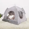 Ninho macio canil cama caverna casa saco de dormir esteira almofada tenda animais de estimação inverno quente aconchegante camas S-XL 2 cores cama para animais de estimação para gatos dogs262m