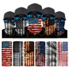 America Flag Printing Headband Bandanas Protective Mask Neckerchief Magic Cycling Bandana Headwear Headscarf Party Masks Supplies 5187531