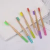 Natural Bamboo Toothbrush Tools Wood Cepillo De Dientes Soft Bristles Natural Eco Bamboo Fibre Travel Wooden Handle Toothbrush