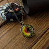 2020 mode unisex glas cabochon smycken enkel solros pendant tid ädelsten hängsmycke halsband kvinnor älskare flicka gåvor