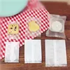 300Pcs Thicker Machine Seal Bags Clear Frosted Food Biscuit DIY Baking Cake Bag Decoration Gift Cookie Packing Flat Plastic Bag