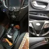 Per Hyundai SantaFe IX45 2013-17 Pannello di controllo centrale interno Maniglia per porta 5D Adesivi in fibra di carbonio Decalcomanie Car styling Accessorie2290