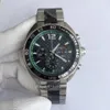 Sport Watch Chronograph VK Quartz Rörelse Rostfritt Stål Mäns Klocka Montre de Luxe Business Armbandsur Relojes de Lujo Para Hombre
