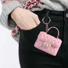 حقيبة MILESI المرأة محفظة جلدية عملة المحفظة سلسلة المفاتيح البسيطة الصغيرة المفتاح الدائري (1 طبقة) MP387