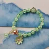 Bracelet Jewelry Lovely Korean Gemstone Amethyst Identification Bead Bracelets Womens Girls Candy Color Lucky Daisy Stackable Bracelet
