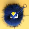 y Real Fur Poms Bug Little Bag Charm äkta Pompom Keychain Car Jewelry Pendant1946420