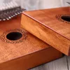 Kalimba criativa com 17 teclas, piano de polegar, madeira de alta qualidade, corpo de mogno, instrumento musical, martelo para iniciantes, piano de dedo 15298203