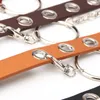 Nieuwkomers Europese en Amerikaanse Rock Circle Chain riem met volledig gat Dames eenvoudige en veelzijdige punkstijl concave stijl riem 3402820