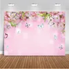 Фоновый материал весенний розовый тематический фон бабочка персик цветы цветы po pograph