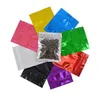 New 10x15 cm 100 Pcs Alumínio Resealable Food Storage Bags Front Limpar Mylar Foil Tipo Foil Baggie Mylar