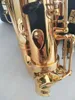 New Best qualidade de alto dourado saxofone instrumento musical YAS-875EX Japão Marca Alto saxofone E-Flat com bocal