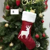 4 calze di Natale in stile Alberi di Natale Ornamenti Decorazioni per feste Calza di Natale di Babbo Natale Calzini di caramelle Borse Borsa di Natale HWE918