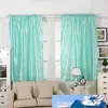 Cor sólida cortina sala de estar quarto Decore Silk Cloth Shading Janela Cortinas Casamento Casa decoração do banheiro Acessórios 21jx5 CY