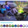 LED Stern Projektor Nachtlicht Musik Wasser Welle Projektor Lichter Blueteeth Sprachsteuerung Musik Player Bunte Stern Licht Gift261C